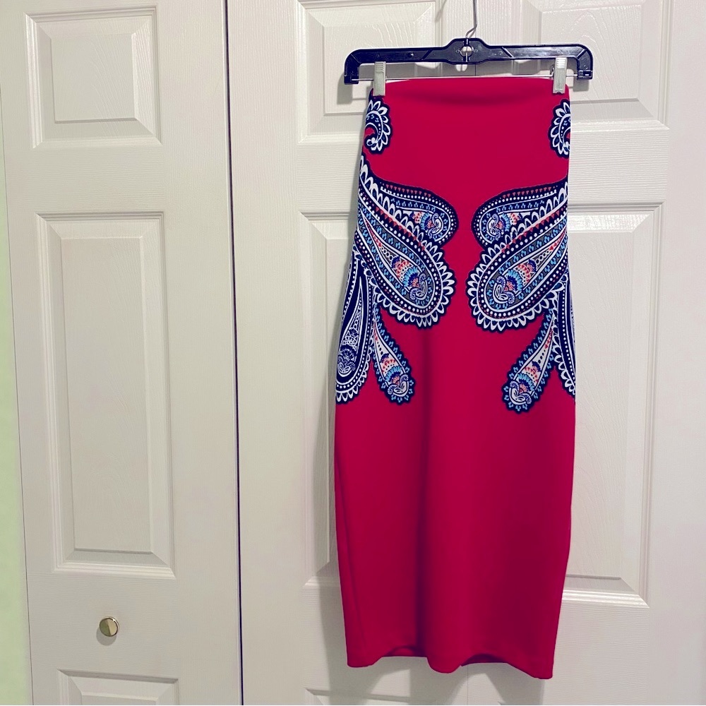 Vibrant Red Tub Dress from Express